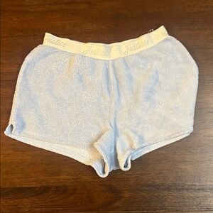 Justice Kids White Terry Pajama Bottoms